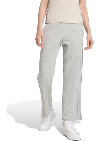 Kadın Günlük Eşofman Altı Holiday 3-Stripes Fleece Open-Hem Pants JM1888