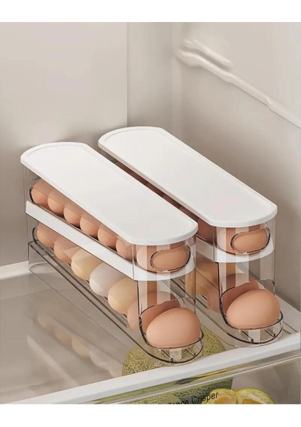 (2 Adet) 14 Lü Katlı Yumurta Organizer