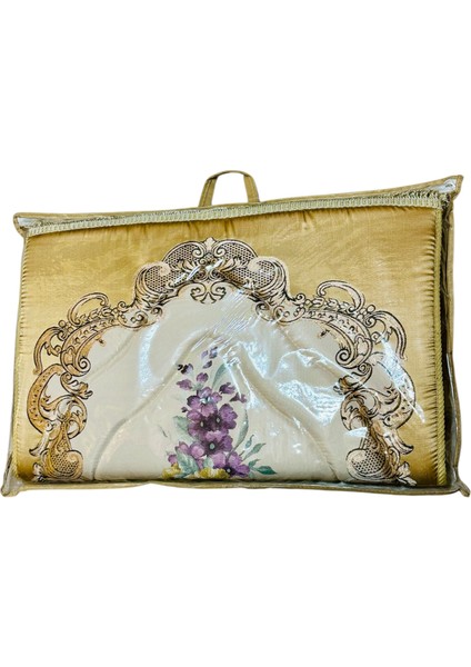 Çantalı Osmanlı Motifli Şık Çeyizlik Hediyelik Lüks Diz Ağrıtmayan Süngerli Yaldızlı Seccade Kaliteli fırsatları