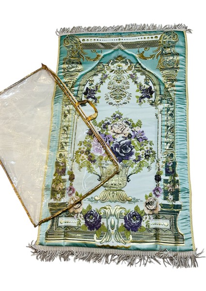 Çantalı Osmanlı Motifli Şık Çeyizlik Hediyelik Lüks Diz Ağrıtmayan Süngerli Yaldızlı Seccade Kaliteli modelleri