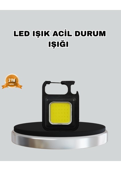 USB Şarjlı 800 Lümen LED Fener – Mini Boy, 3 Işık Modlu, Anahtarlık Tipi El Feneri