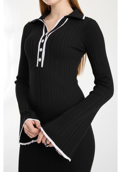 Polo Yaka Ribana Elbise indirimleri