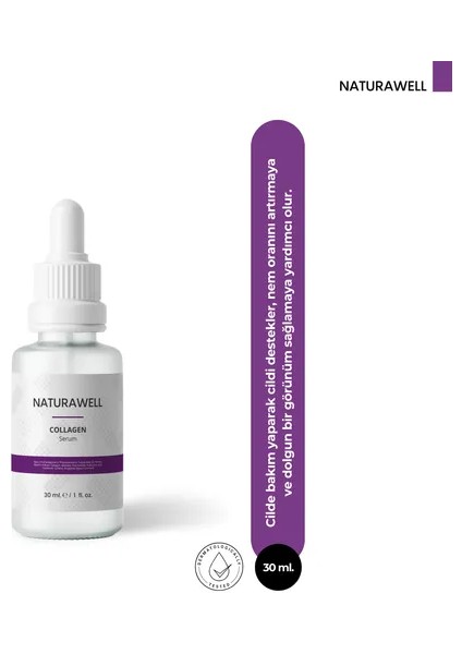 Kolajen Serum % 5 Panthenol ve % 1 Hyaluronik Asit %1 Beta Glukan Polysorbate 20 30 ml