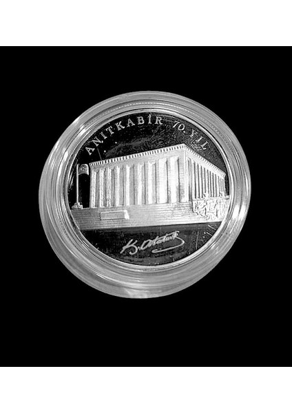 Atatürk Anıtkabırde 35 Ytl 2008 Gümüş Sertifikalı Hatıra Parası