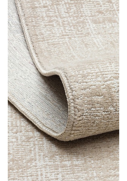 Ayvalık Plaın Beıge Yumuşak Dokulu Düz Tek Renk Hav Toz Vermeyen Koridor, Mutfak, Salon Halısı