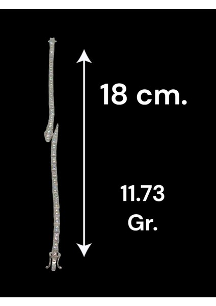 Lüks Tasarım Gümüş Yılan Bileklik (Tamamı Zirkon Taşlı) modelleri