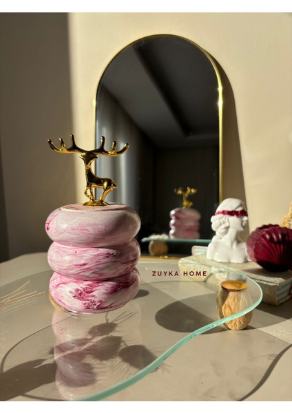Geyik Kapaklı Dekoratif Bubble Organizer Tabak/kutu