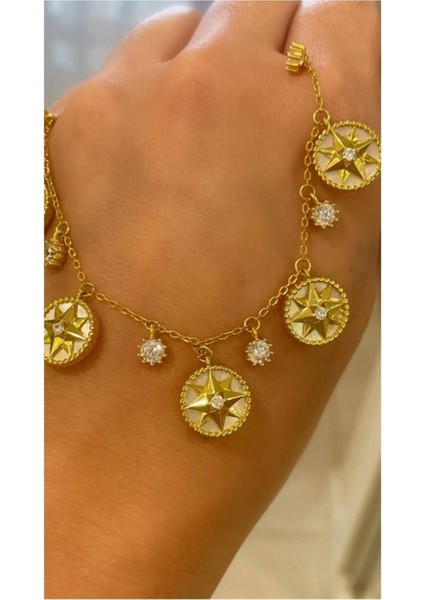 Sedefli ve Kutup Yıldızlı Kolye indirimleri