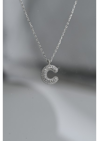 Harf Kolye A Harfi 925 Ayar Gümüş Kolye