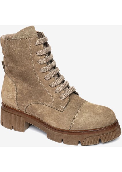 Kadın Vizon Hakiki Deri Military Bot 4K2UB34041