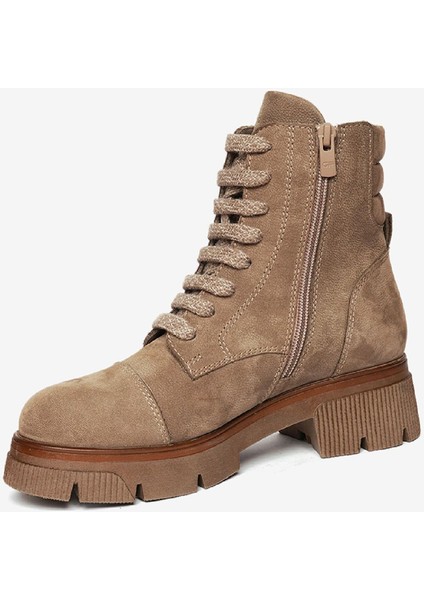 Kadın Vizon Hakiki Deri Military Bot 4K2UB34041