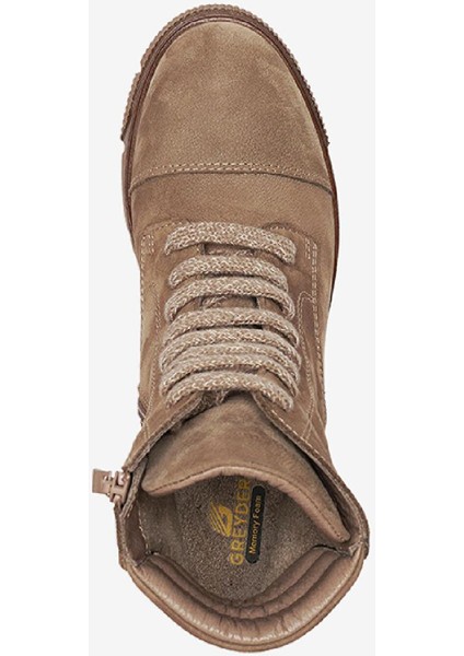 Kadın Vizon Hakiki Deri Military Bot 4K2UB34041