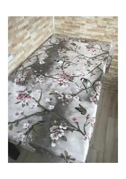 ve Kelebek Desenli Astarlı Muşamba Masa Örtüsü, 140X240 Cm, Gri fiyatları