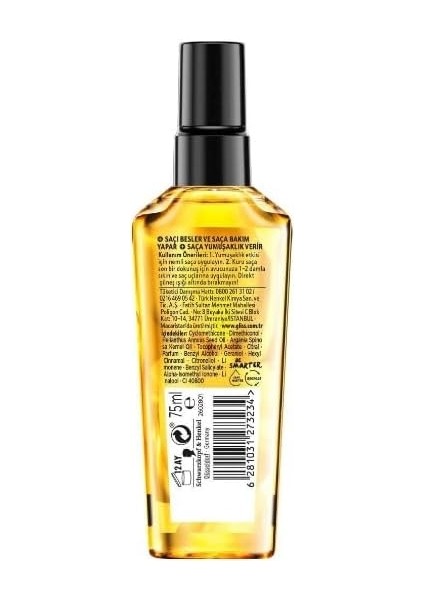 Schwarzkopf Gliss Ultimate Oil Elixir Serum 75ML fiyatları