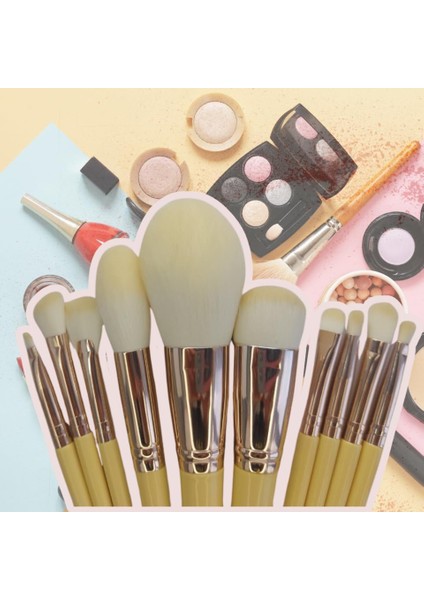 Evaprıncess Makyaj Fırça Seti, 10 Parça, Allık ve Far Fırçaları, Çok Renkli