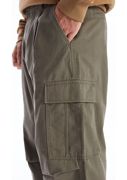 Yeni Sezon Rahat Kalıp Gabardin Erkek Kargo Pantolon modelleri