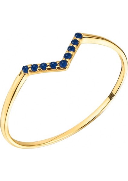 14 Ayar Altın Minimal V Yüzük fiyatları