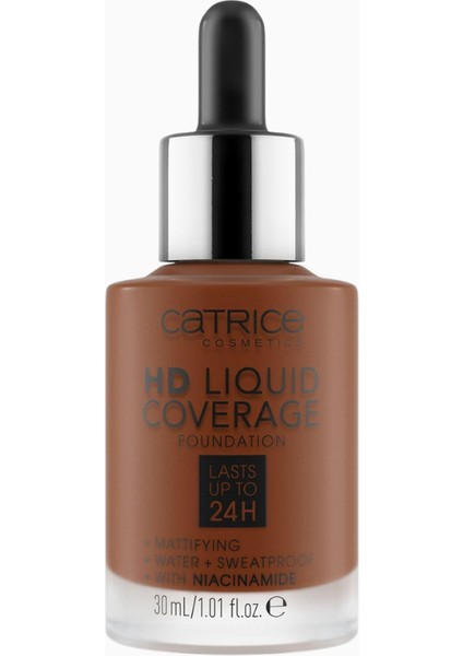 Hd Liquid Coverage Fondöten 30 ml Yüksek Kapatıcılık ve Doğal Görünüm