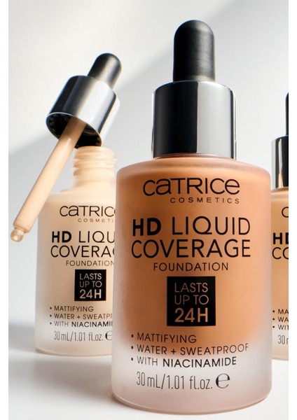 Hd Liquid Coverage Fondöten 30 ml Yüksek Kapatıcılık ve Doğal Görünüm