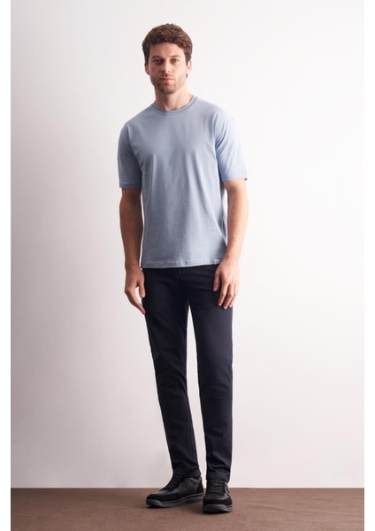 Mavi Bisiklet Yaka Kısa Kol Slim Fit Pamuklu Basic Tişört 1011255106 fiyatları