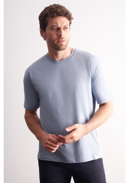 Mavi Bisiklet Yaka Kısa Kol Slim Fit Pamuklu Basic Tişört 1011255106 modelleri