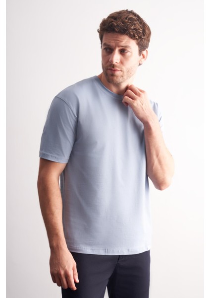 Mavi Bisiklet Yaka Kısa Kol Slim Fit Pamuklu Basic Tişört 1011255106 fırsatları