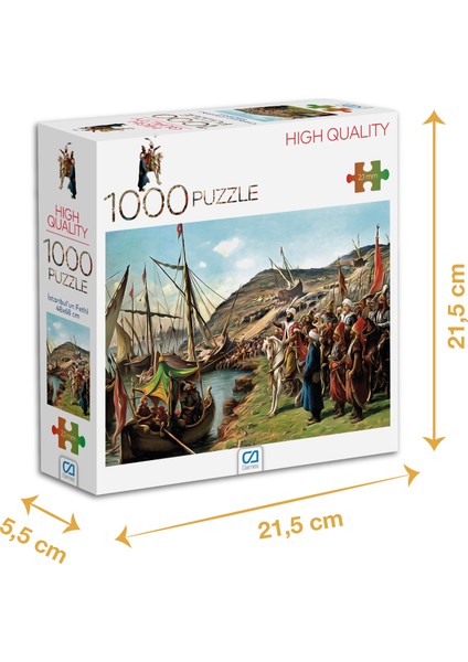 Istanbul'un Fethi - 1000 Parçalı Puzzle - 48 x 68 cm