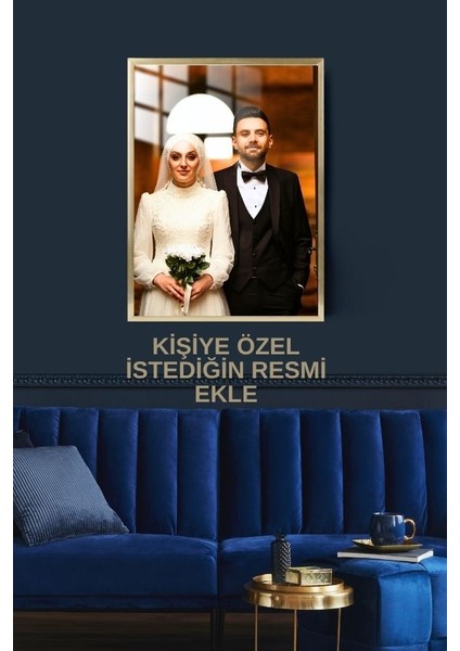 Kişiye Özel Düğün Nikah Kına Çerçeveli Metal Poster Tablo fiyatları