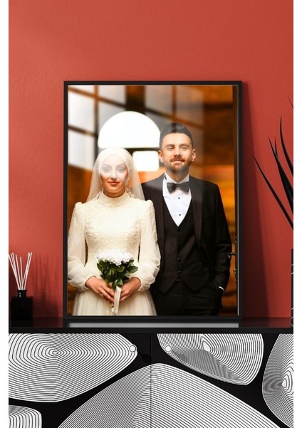 Kişiye Özel Düğün Nikah Kına Çerçeveli Metal Poster Tablo indirimleri