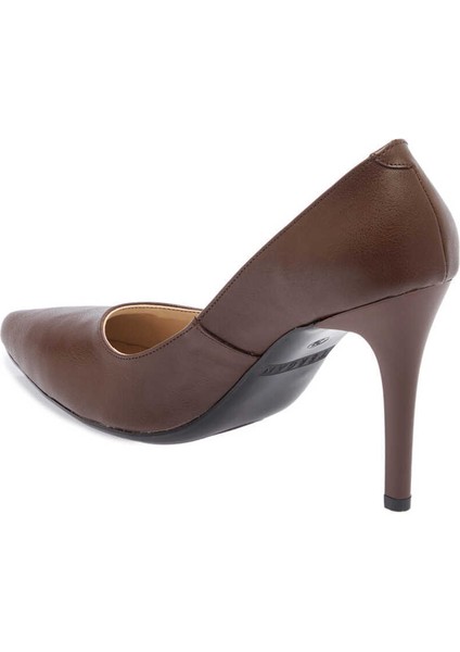 Kahve Vegan Kadın Stiletto - K24I1AY67394-Q3X