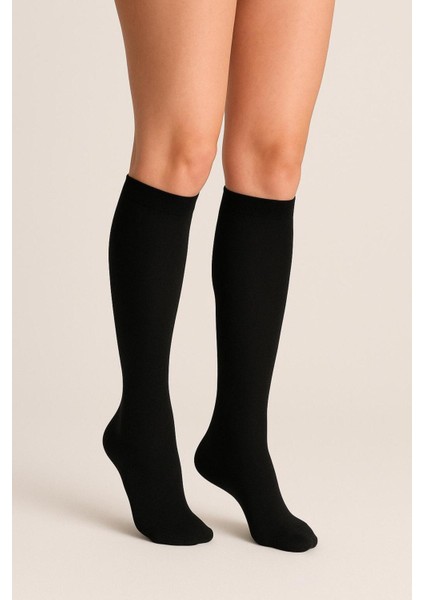 3'lü Paket Opak & Parlak Görünmlü 80 Den Siyah Dizaltı Pantolon Çorap fiyatları