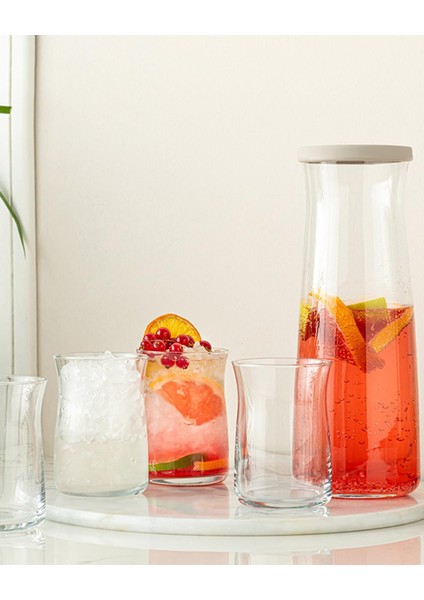Isac Cam 5 Parça Su Takımı 1200 ml Şeffaf