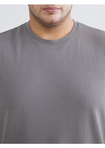 Yeni Sezon Büyük Beden Bisiklet Yaka Penye Erkek Tişört modelleri