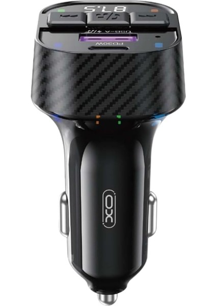 Xo Is Beauty Araç Mp3 Şarj Cihazı BCC17-30W Pd Hızlı Şarj, Bluetooth V5.3, Fm Verici, Mp3/wav Format Desteği, Çift USB Portu, Aşırı Gerilim, Isınma ve Kısa Devre Koruma | Siyah