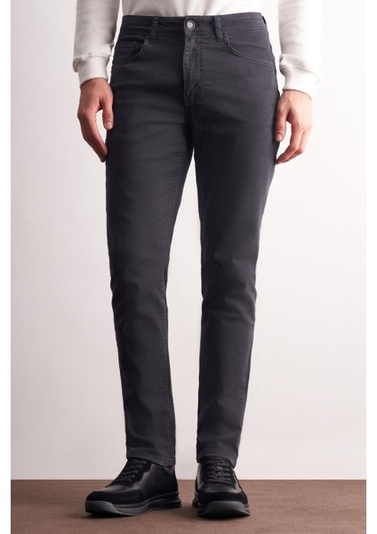 Antrasit 5 Cep Casual Slim Fit Pamuklu 5 Cep Pantolon 1003255318