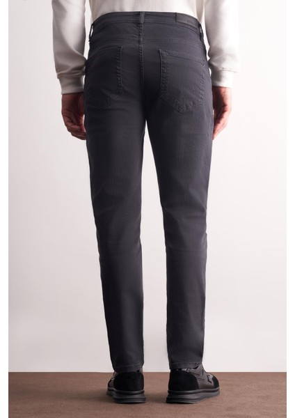 Antrasit 5 Cep Casual Slim Fit Pamuklu 5 Cep Pantolon 1003255318 fırsatları