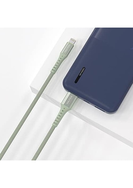 C65 Mfı To Usb-A 12W Örgülü Hızlı Şarj ve Kablosu 1.2m Yeşil fiyatları