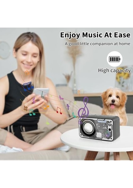 Renkli LED Ekranlı Bluetooth Hoparlör, Net Ses ile 5W Küçük Hoparlör, Destek Tws/tf Kartı, Erkekler/kadınlar/erkekler/kızlar Için Hediye Taşınabilir Tasarım modelleri