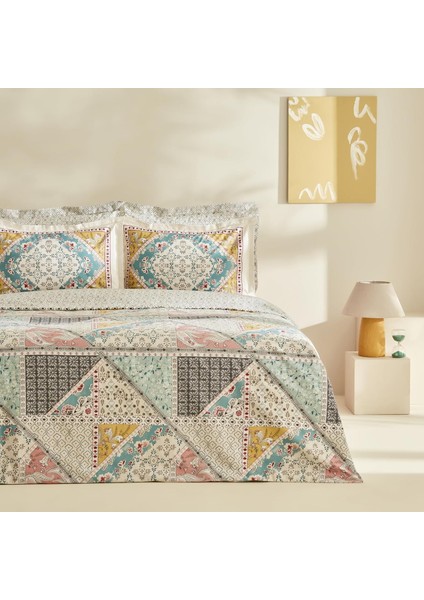 EDELLA%100 Pamuk Tek Kişilik Nevresim Takımı Multicolor