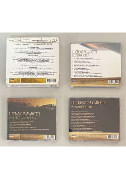 Pavarotti The Legendary Tenor 3 Cd'lik Set (Orijnal 2006 Dönem Baskı Cd) fiyatları