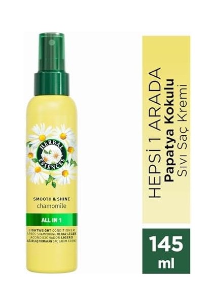 Herbal Essences Parlak ve Pürüzsüz Papatya Kokulu Hepsi Bir Arada Ağırlaştırmayan Sıvı Saç Kremi 145ML