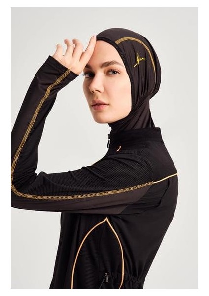 HSM-2002 Performans Petek Doku Detaylı Tesettür Mayo indirimleri