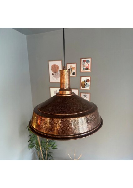 Patina Renk Asaletli Tekli Avize Patina Başlık Retro Sarkıt Lamba Restoran Salon Aydınlatma fiyatları