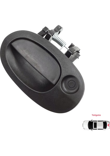 Renault Kangoo Kc Express Fc Nissan Kubistar Mk1 X76 Için Tek Kapı Arka Bagaj Açma Kapı Kolu Siyah