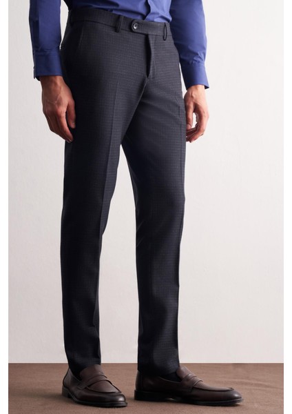 Lacivert Yan Cep Açık Paça Esnek Slim Fit Classic Classic Pantolon 1003255163 modelleri