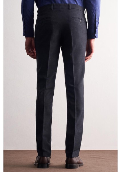 Lacivert Yan Cep Açık Paça Esnek Slim Fit Classic Classic Pantolon 1003255163 fırsatları