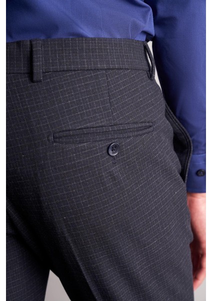 Lacivert Yan Cep Açık Paça Esnek Slim Fit Classic Classic Pantolon 1003255163 indirimleri