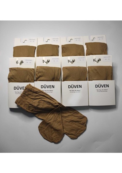 8'lı Kadın Ten Rengi Orta Kalın Mevsimlik Muz 40 Den Soket Kısa Çorap modelleri