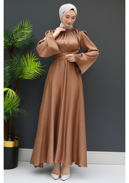 Nazlı Tesettür Elbise Sütlükahve fırsatları