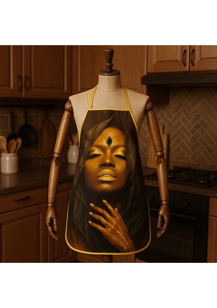 Dijital Baskılı Su Sıvı Geçirmez Leke Tutmaz Mutfak Önlüğü Aurora modelleri